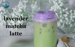 lavender matcha latte