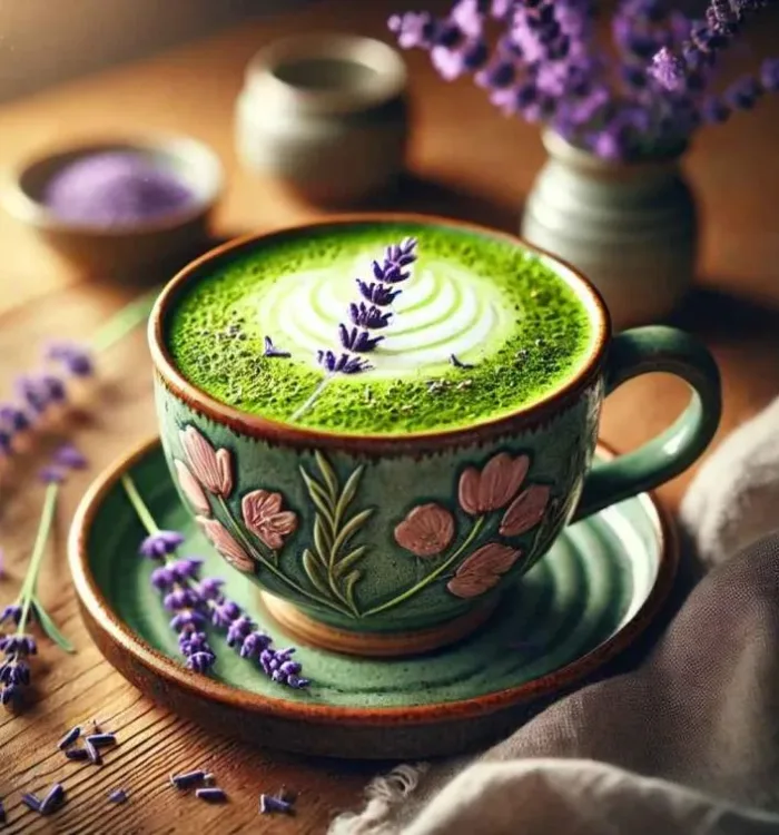 How to Make a Soothing Matcha Lavender Latte at Home